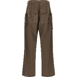Brown Cotton Cargo Pants