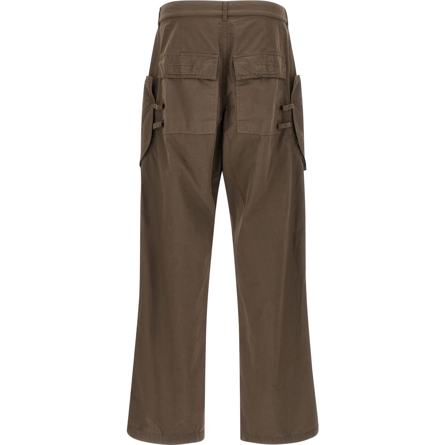 Brown Cotton Cargo Pants