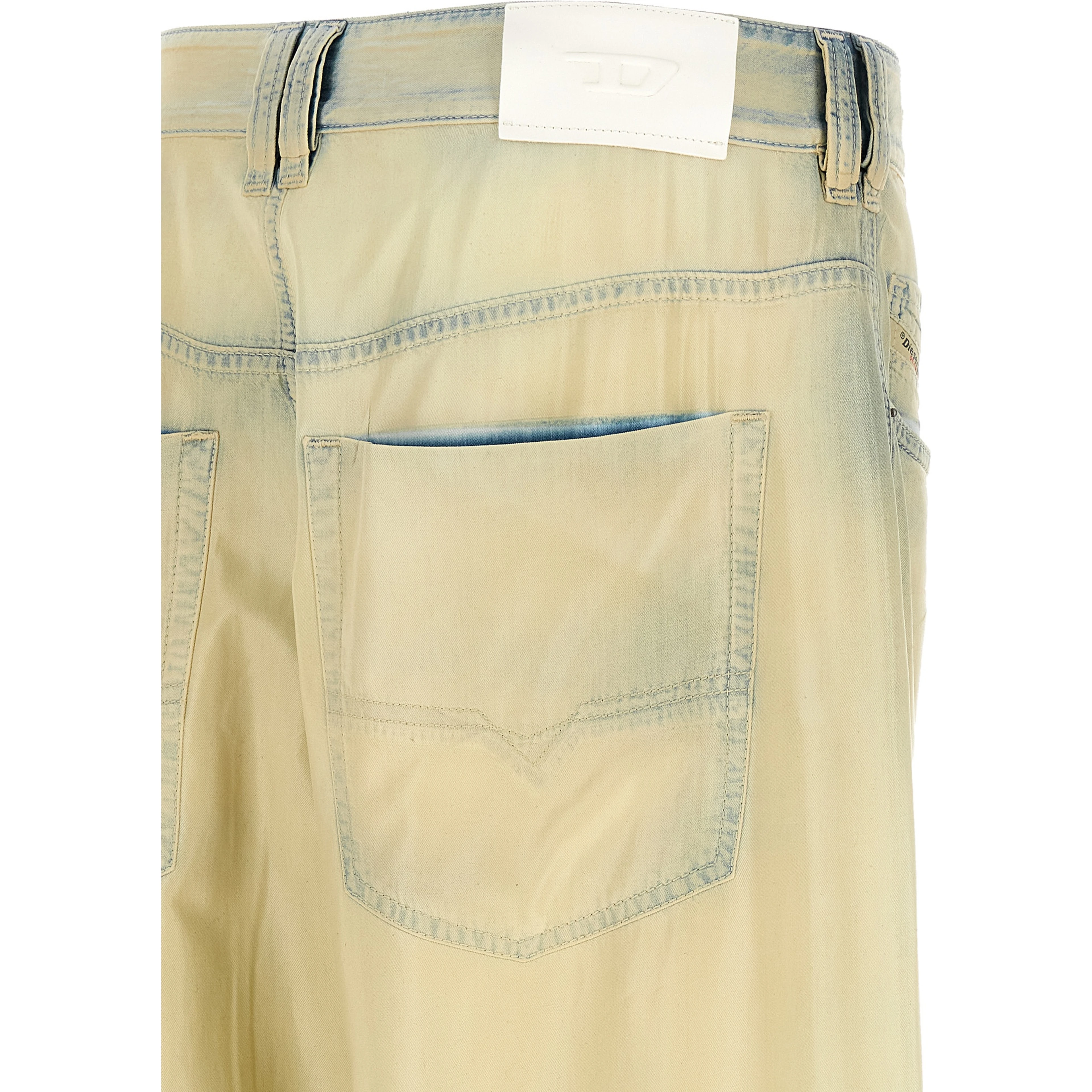 Beige Lyocell Jeans Denim