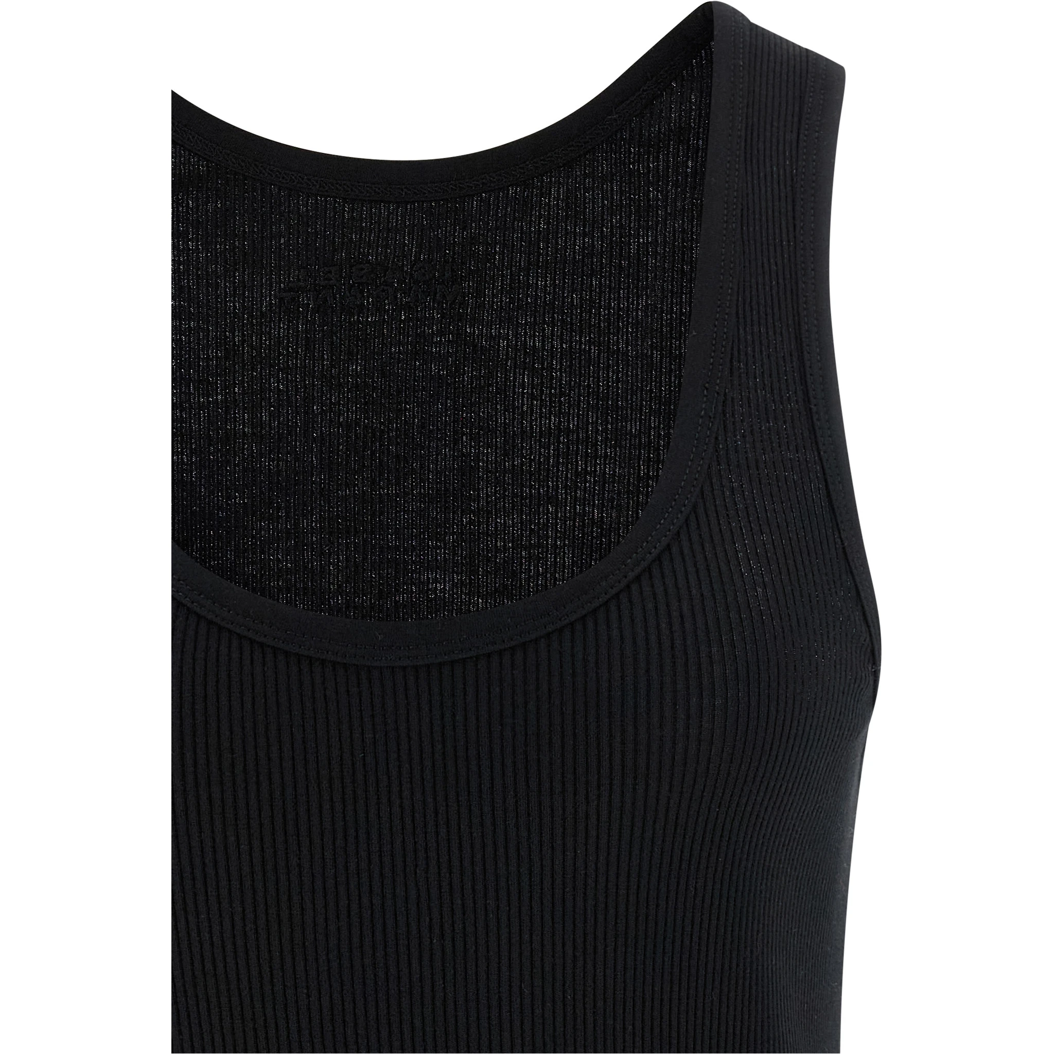 Black Cotton Tank Tops