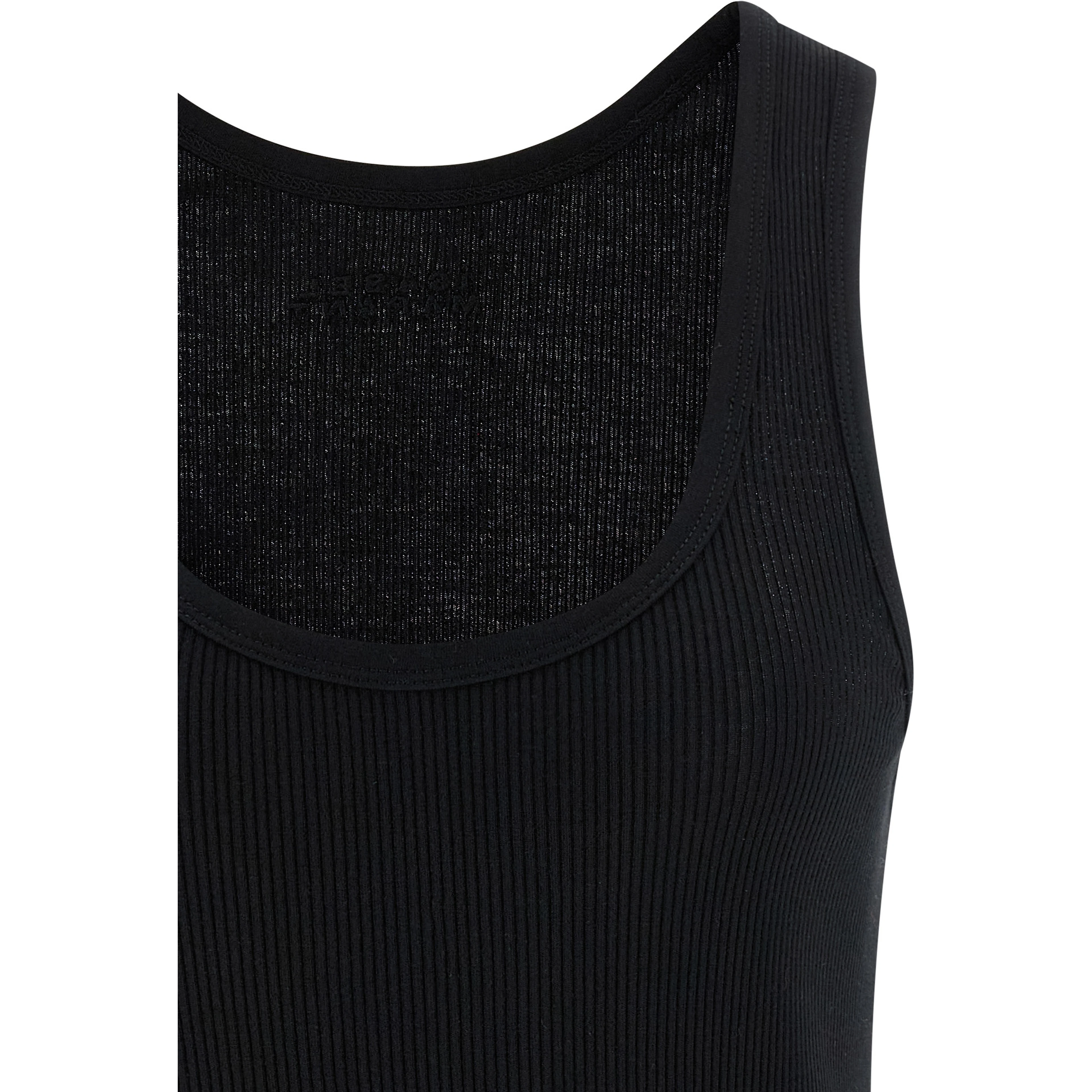 Black Cotton Tank Tops