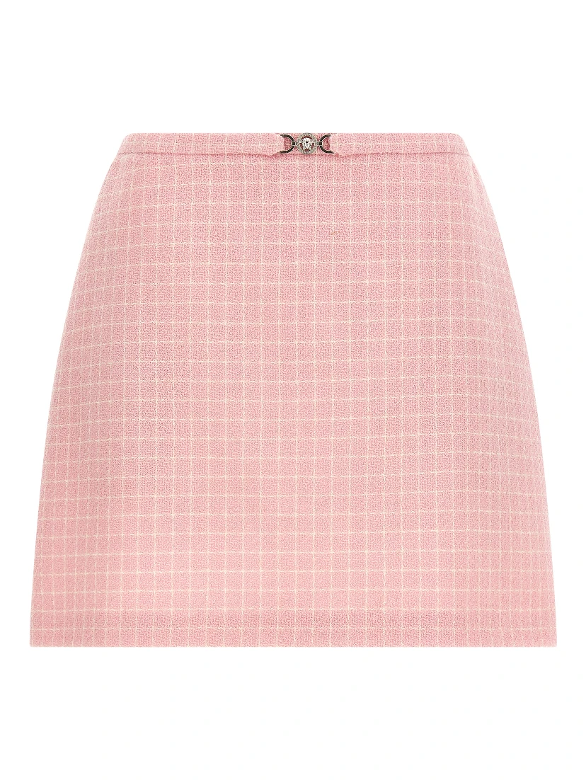 Multicolor Virgin Wool Long Skirt