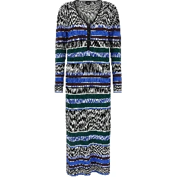 Multicolor Viscose Long Dress