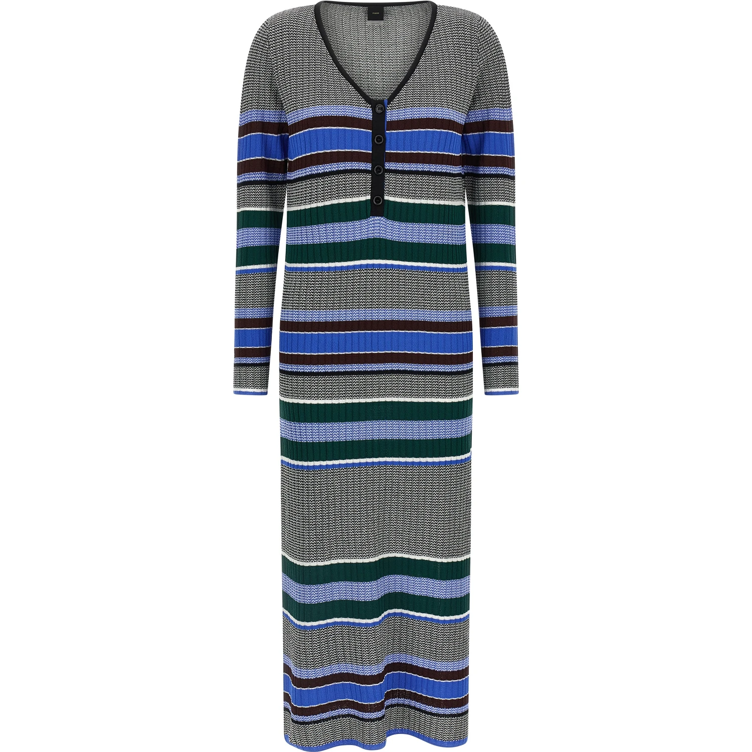 Multicolor Viscose Long Dress