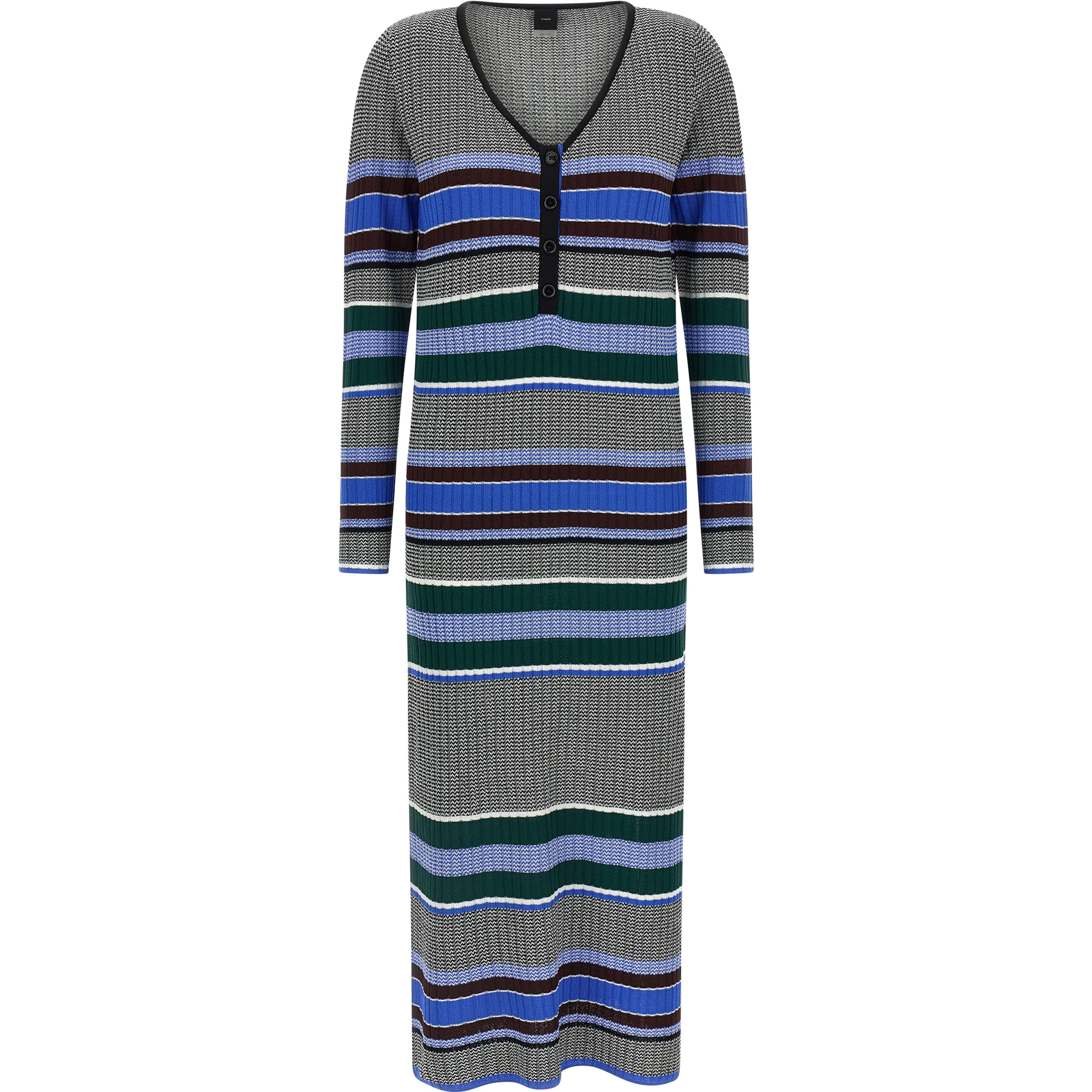 Multicolor Viscose Long Dress