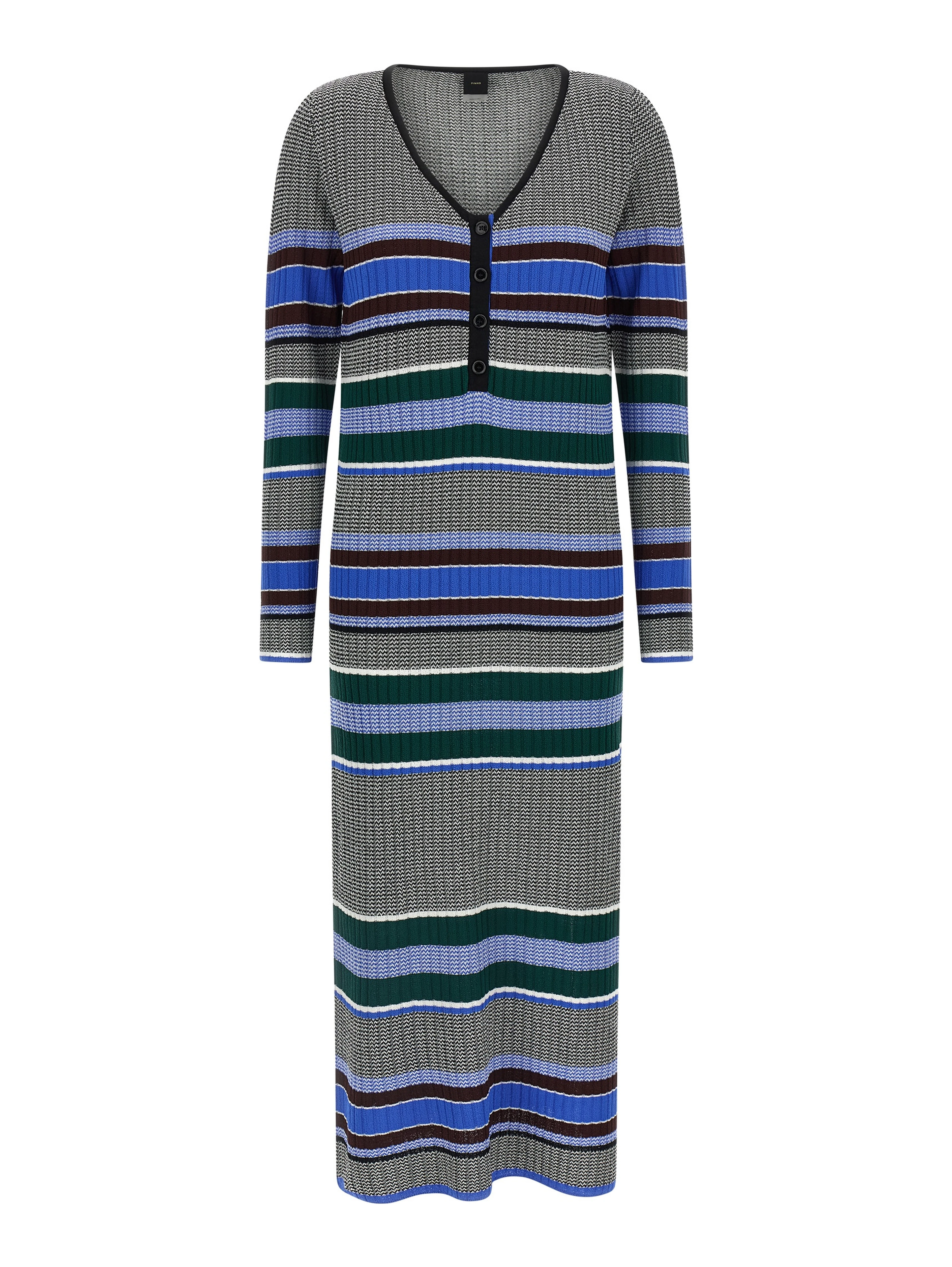 Multicolor Viscose Long Dress
