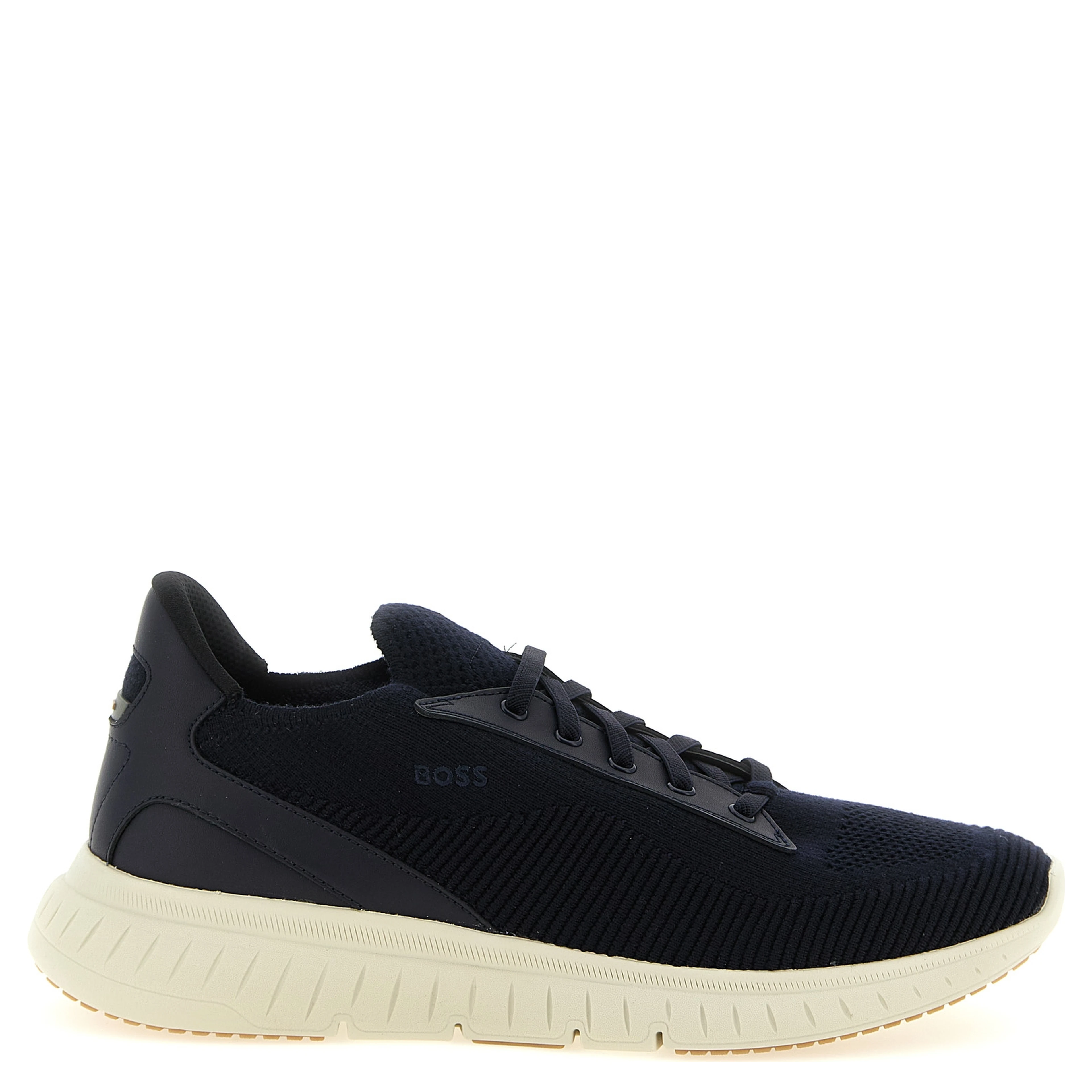Blue Cowhide Athletic Sneakers
