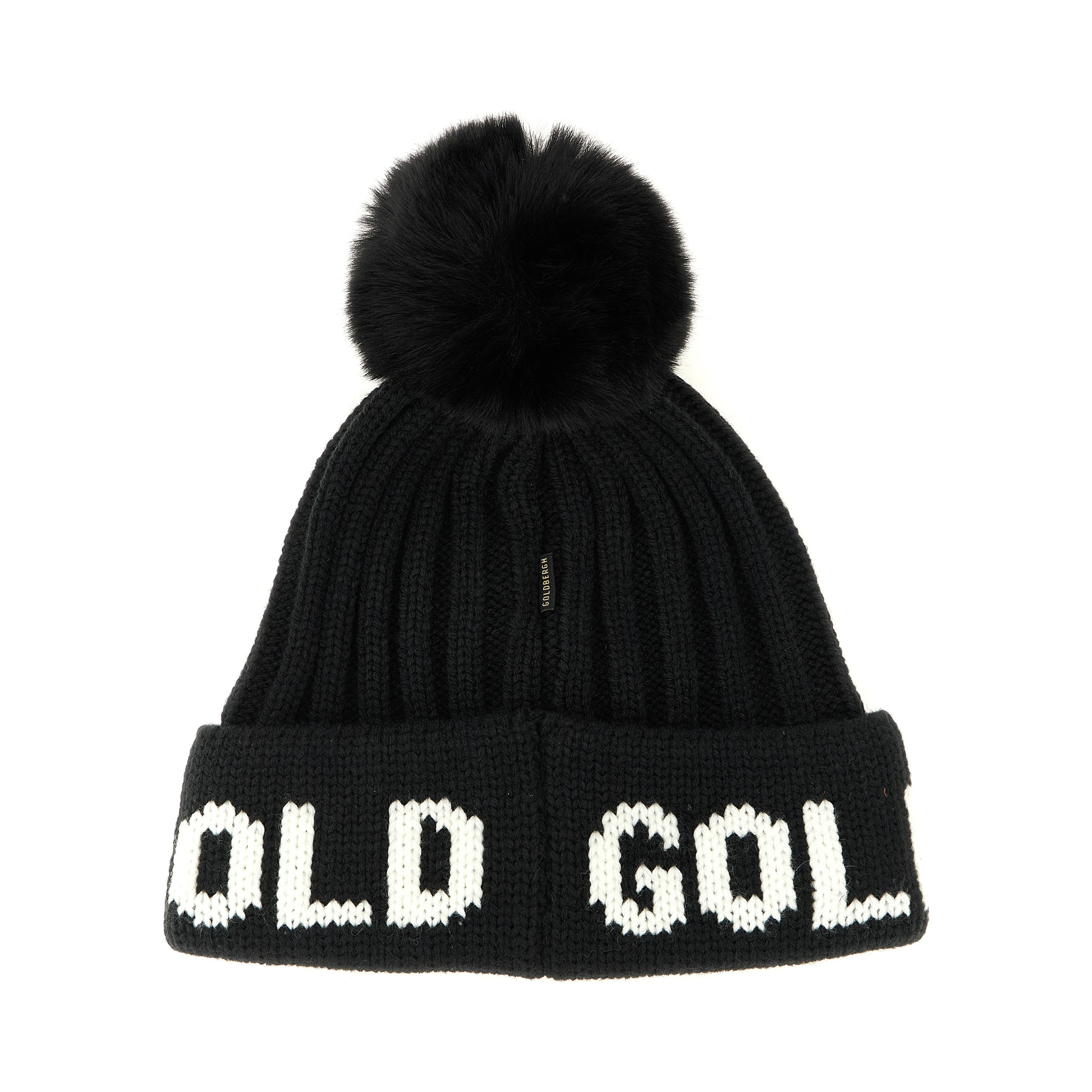 Black Marabou Beanie