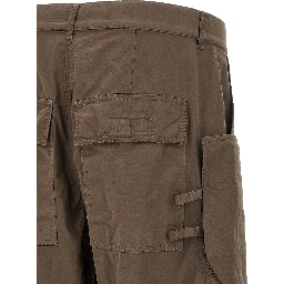 Brown Cotton Cargo Pants
