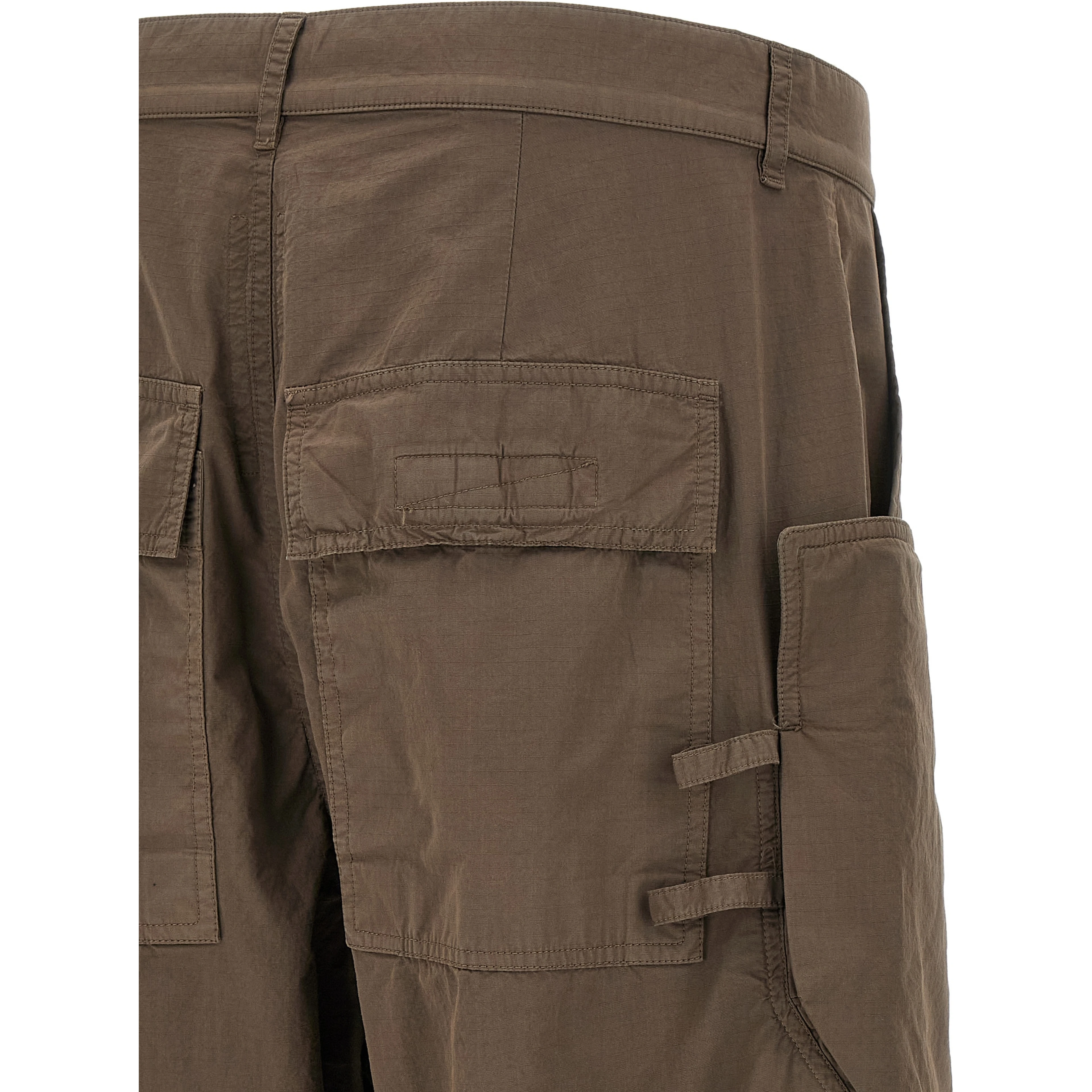Brown Cotton Cargo Pants