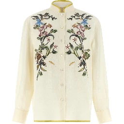 Beige Linen Blouse