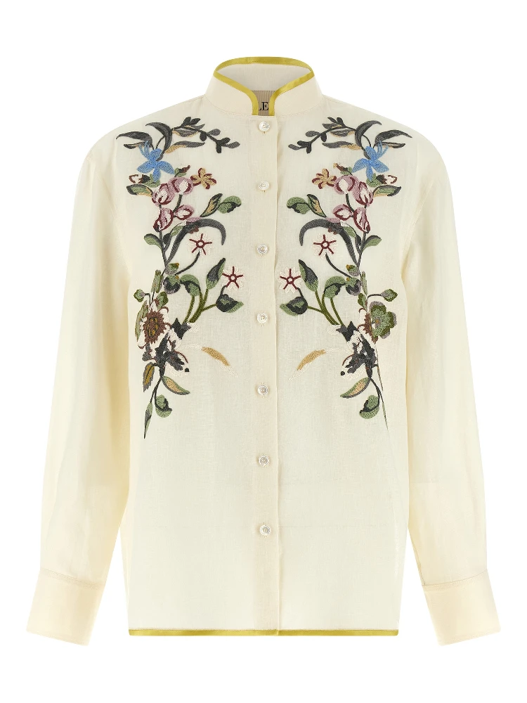 Beige Linen Blouse