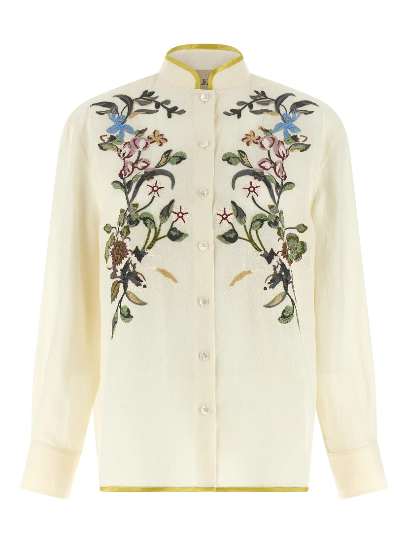 Beige Linen Blouse