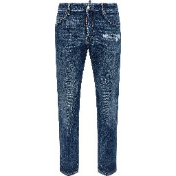 Blue Cotton Jeans Denim