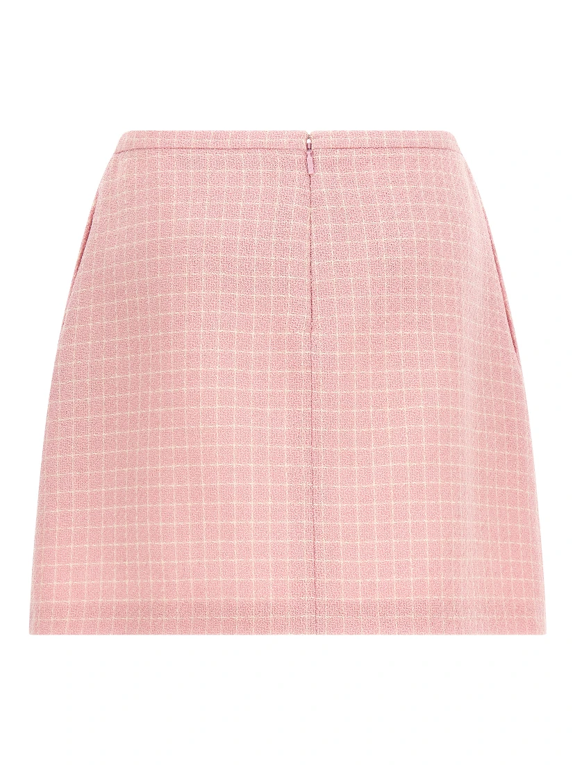 Multicolor Virgin Wool Long Skirt