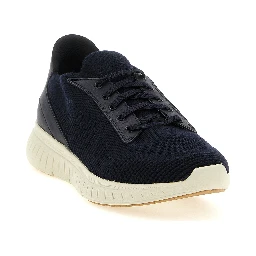 Blue Cowhide Athletic Sneakers