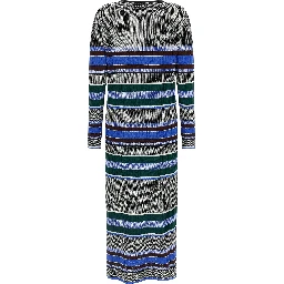 Multicolor Viscose Long Dress