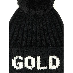 Black Marabou Beanie
