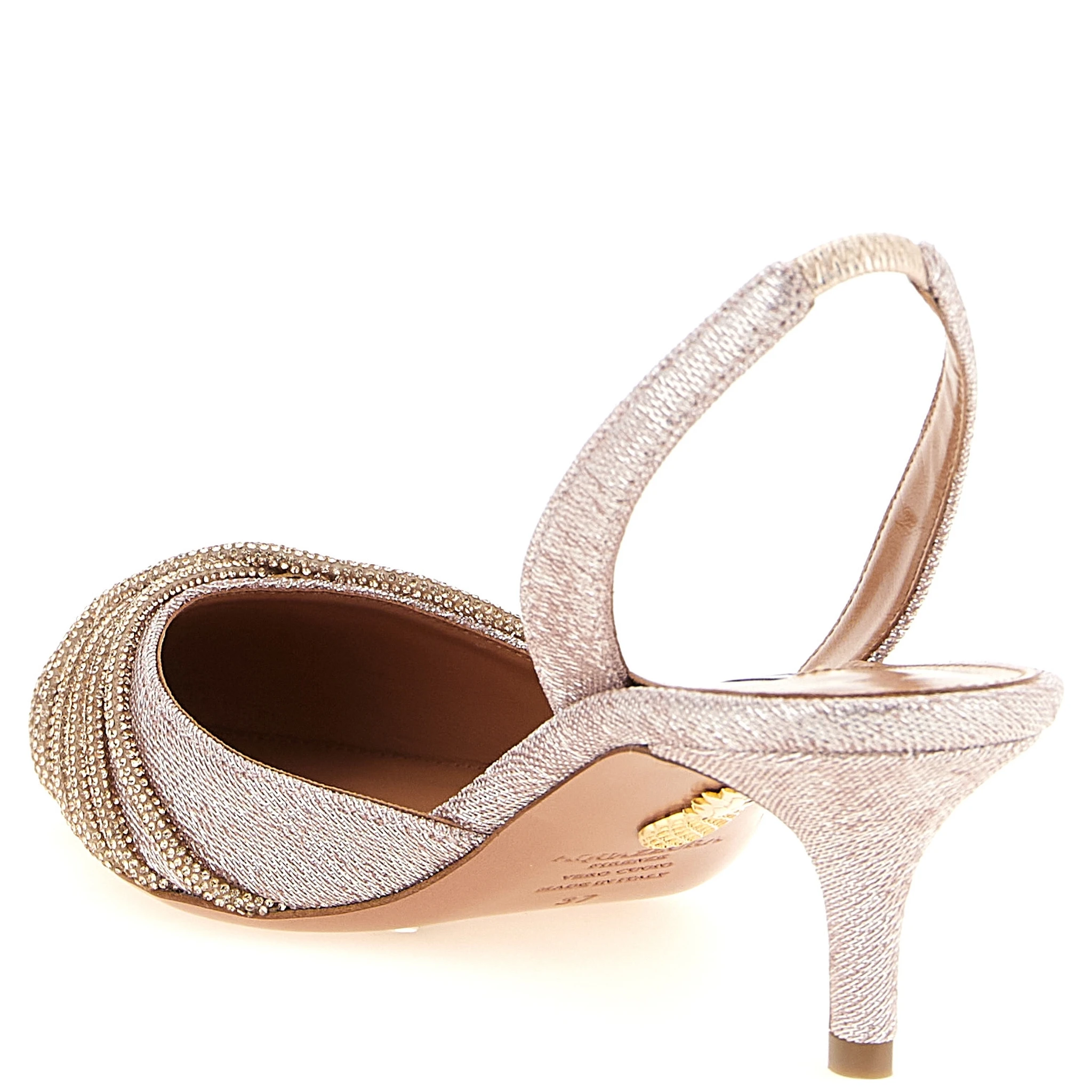 Multicolor Textile Mid Heel Pumps