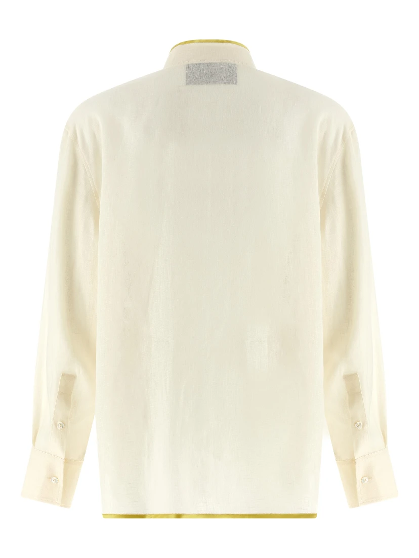 Beige Linen Blouse
