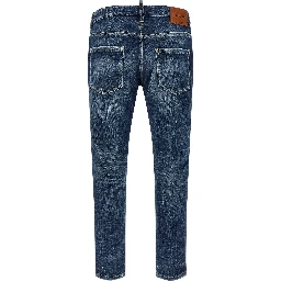 Blue Cotton Jeans Denim