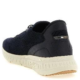 Blue Cowhide Athletic Sneakers