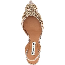 Multicolor Textile Mid Heel Pumps