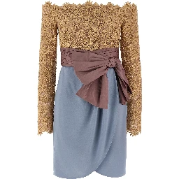 Multicolor Cotton Short Dress
