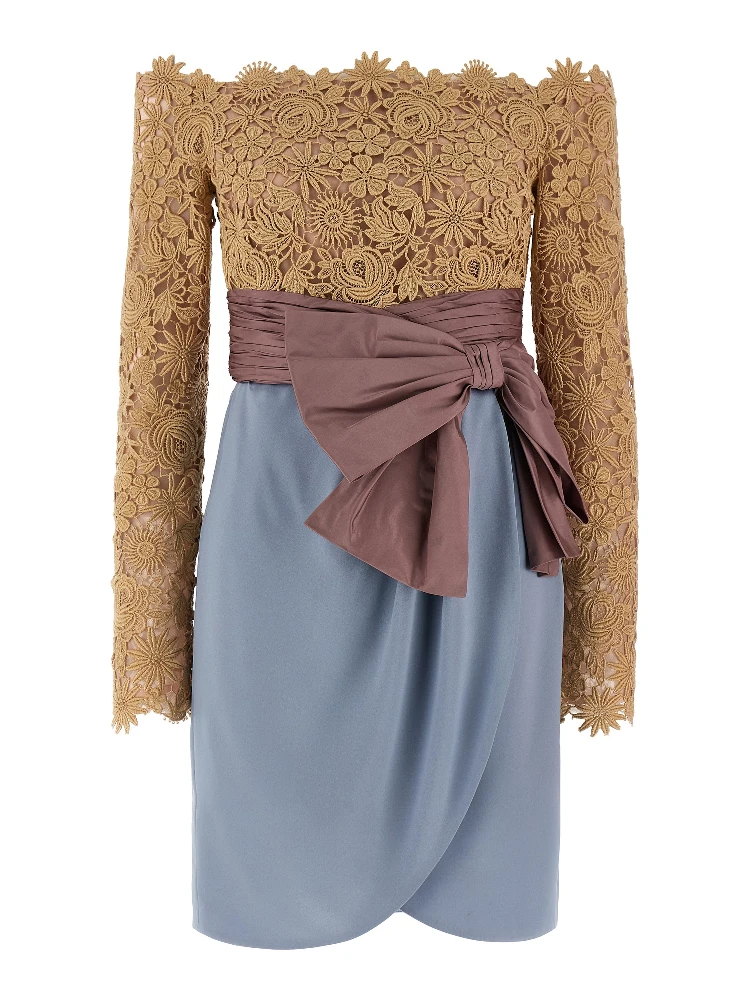 Multicolor Cotton Short Dress