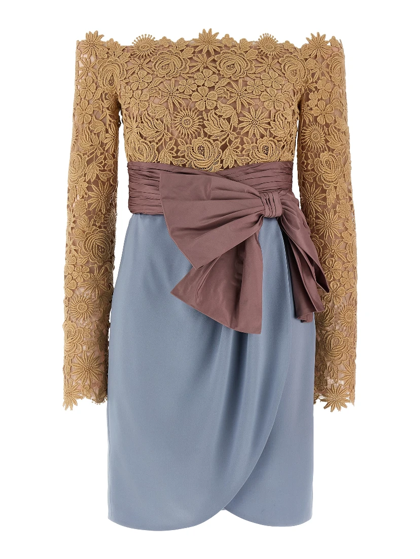 Multicolor Cotton Short Dress
