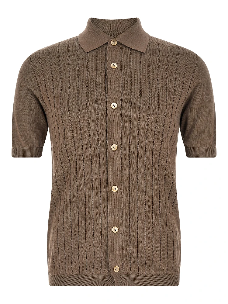 Brown Cotton Blouse