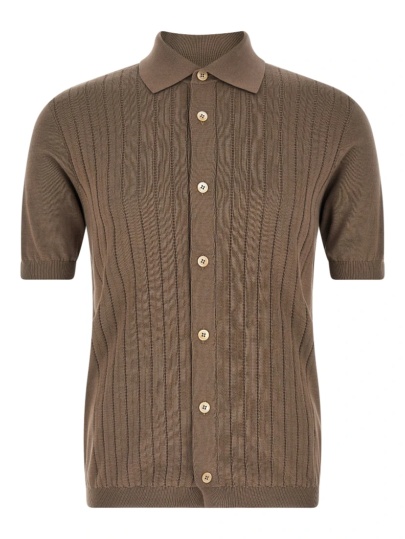 Brown Cotton Blouse