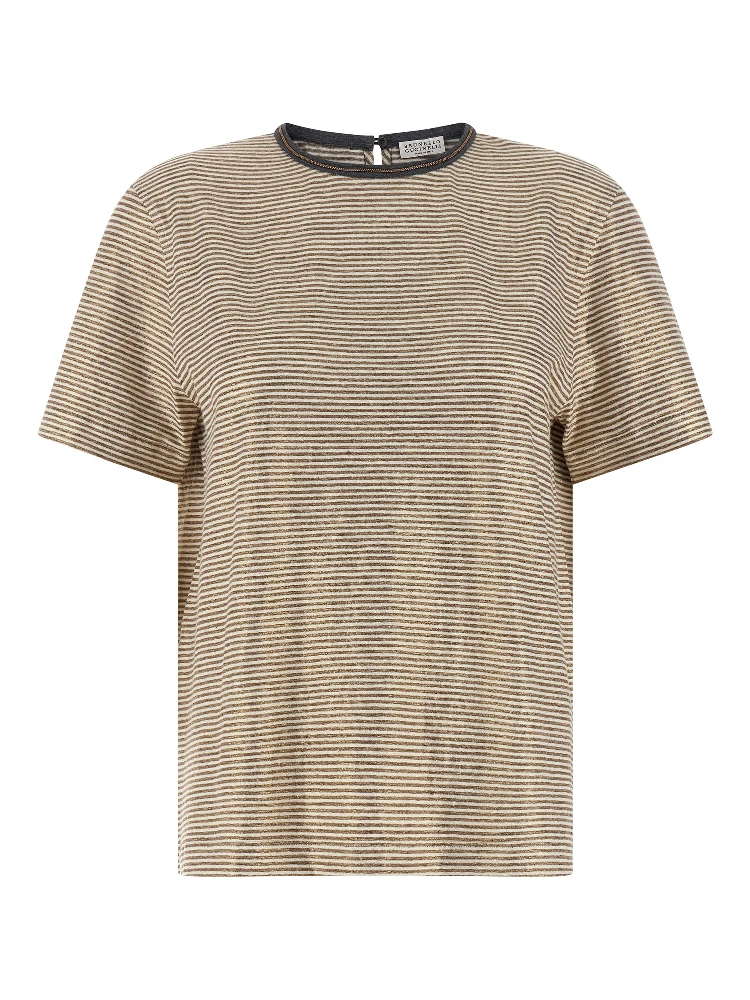Multicolor Linen T-Shirt