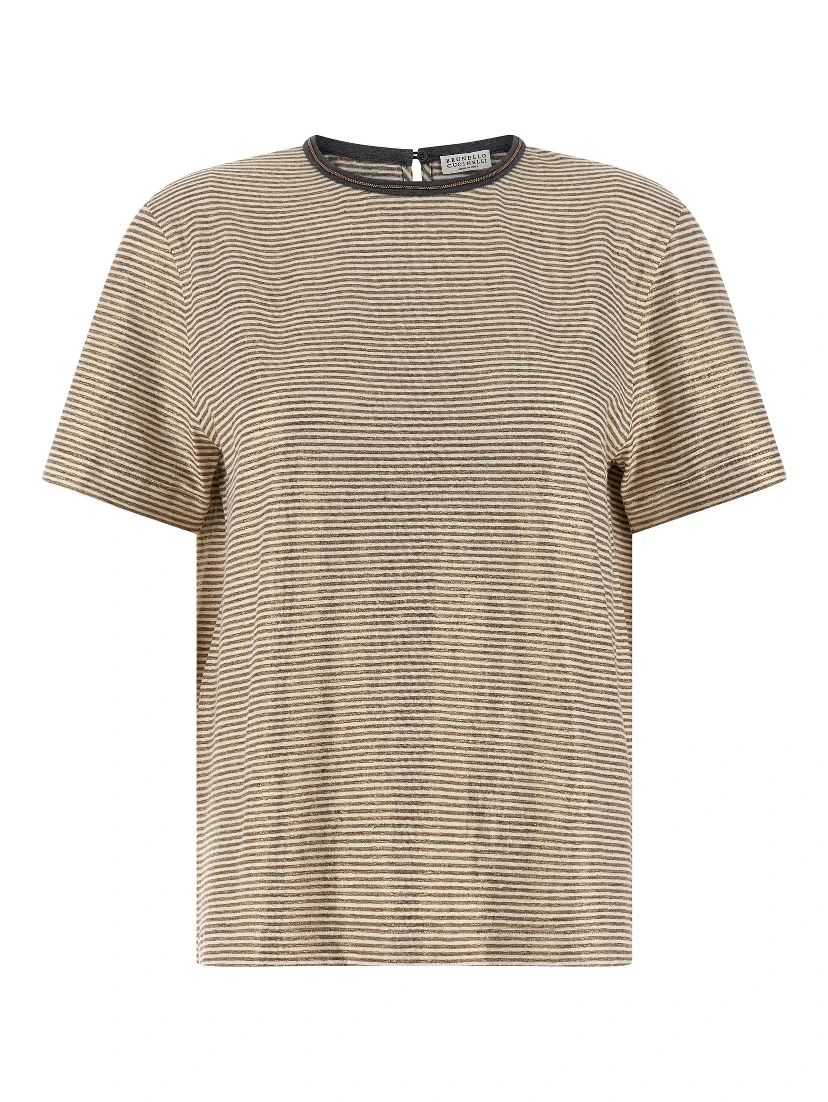 Multicolor Linen T-Shirt