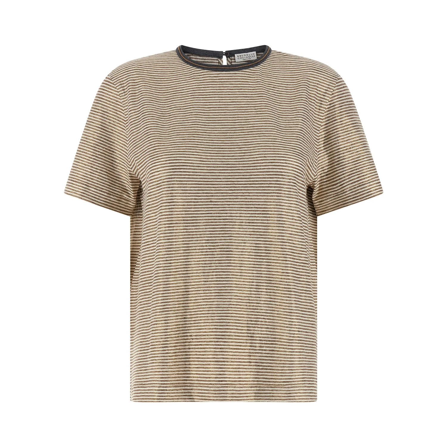 Multicolor Linen T-Shirt