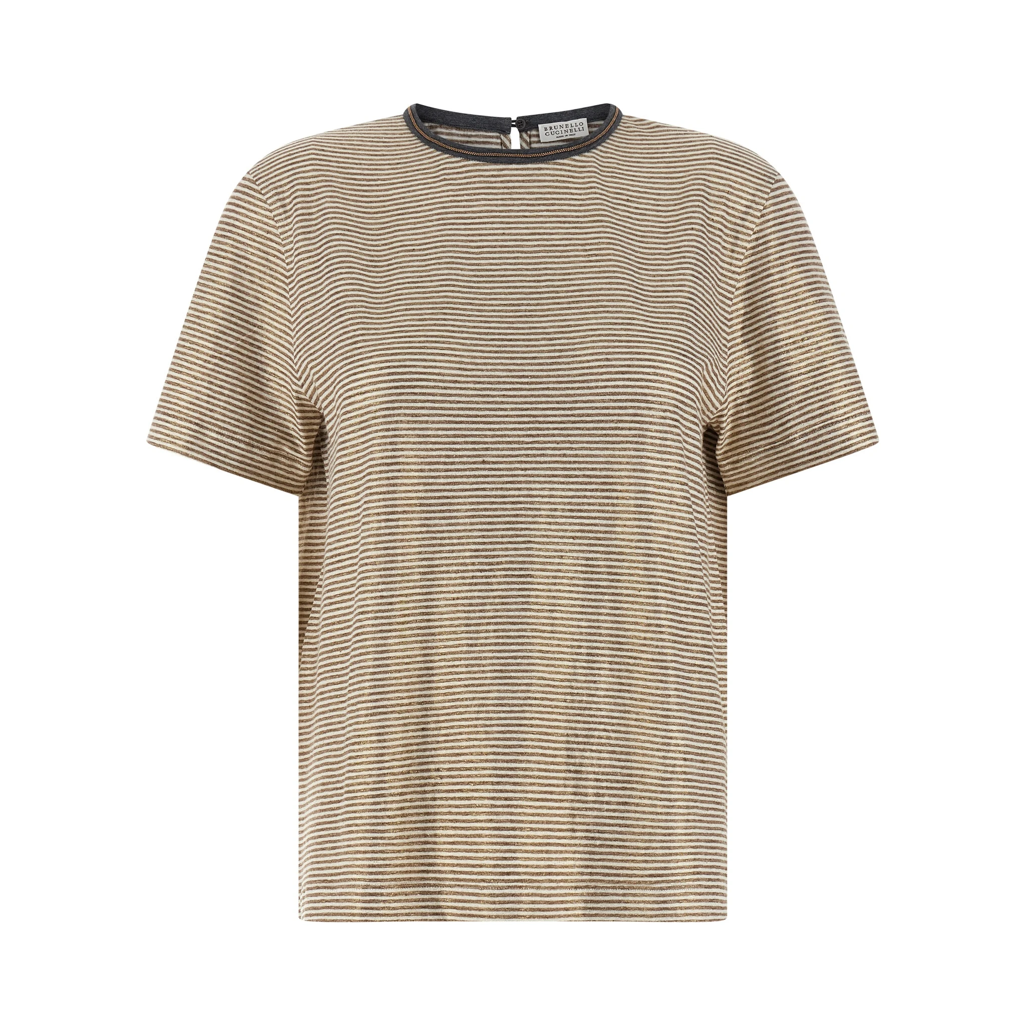 Multicolor Linen T-Shirt