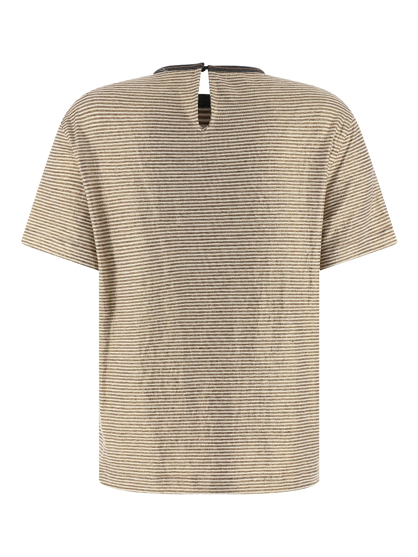 Multicolor Linen T-Shirt