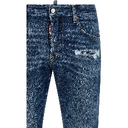 Blue Cotton Jeans Denim