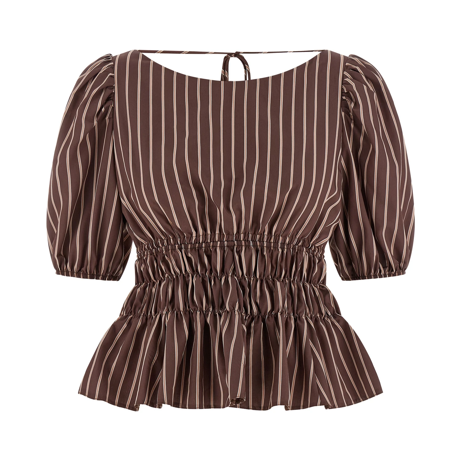 Brown Viscose Pattern Shirt