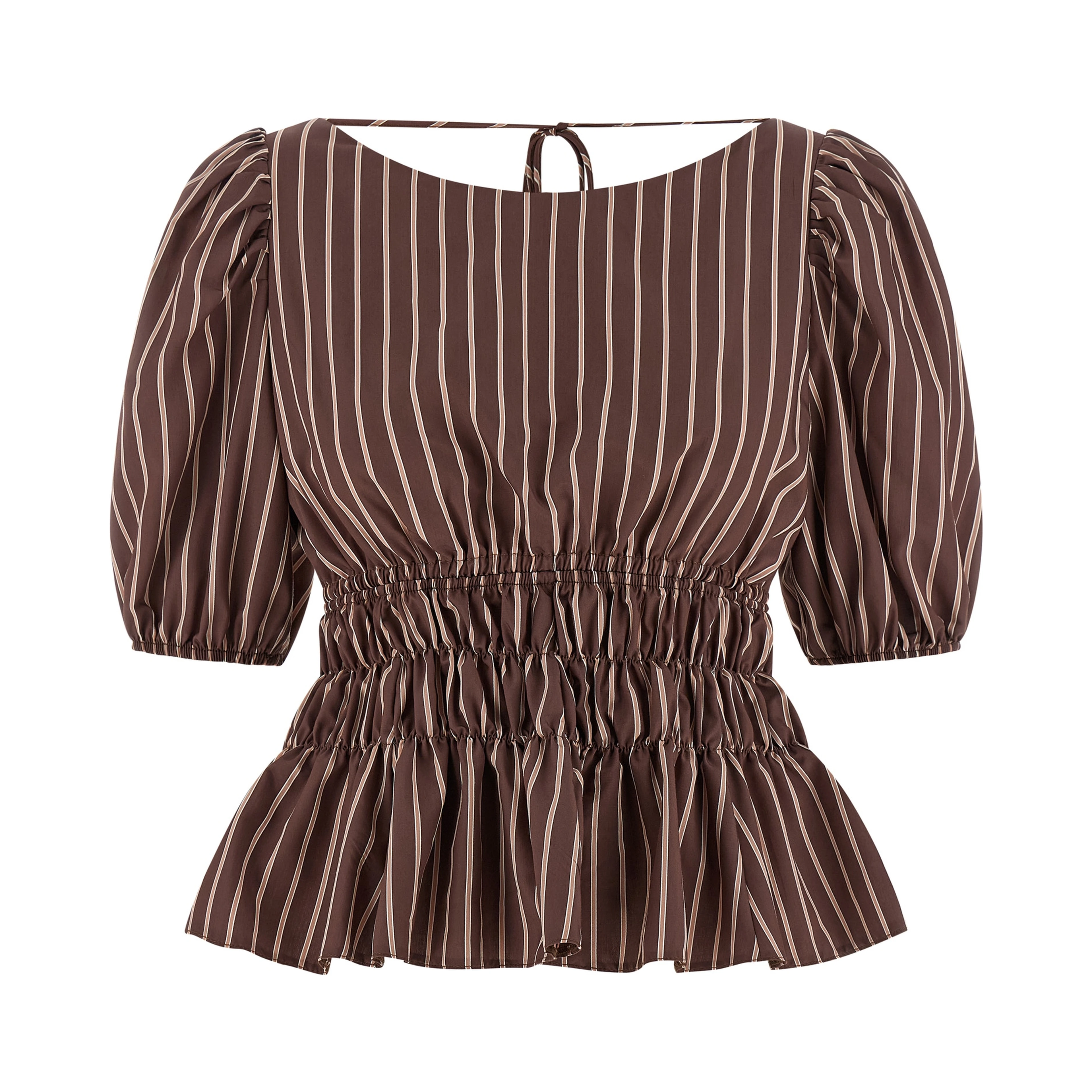 Brown Viscose Pattern Shirt
