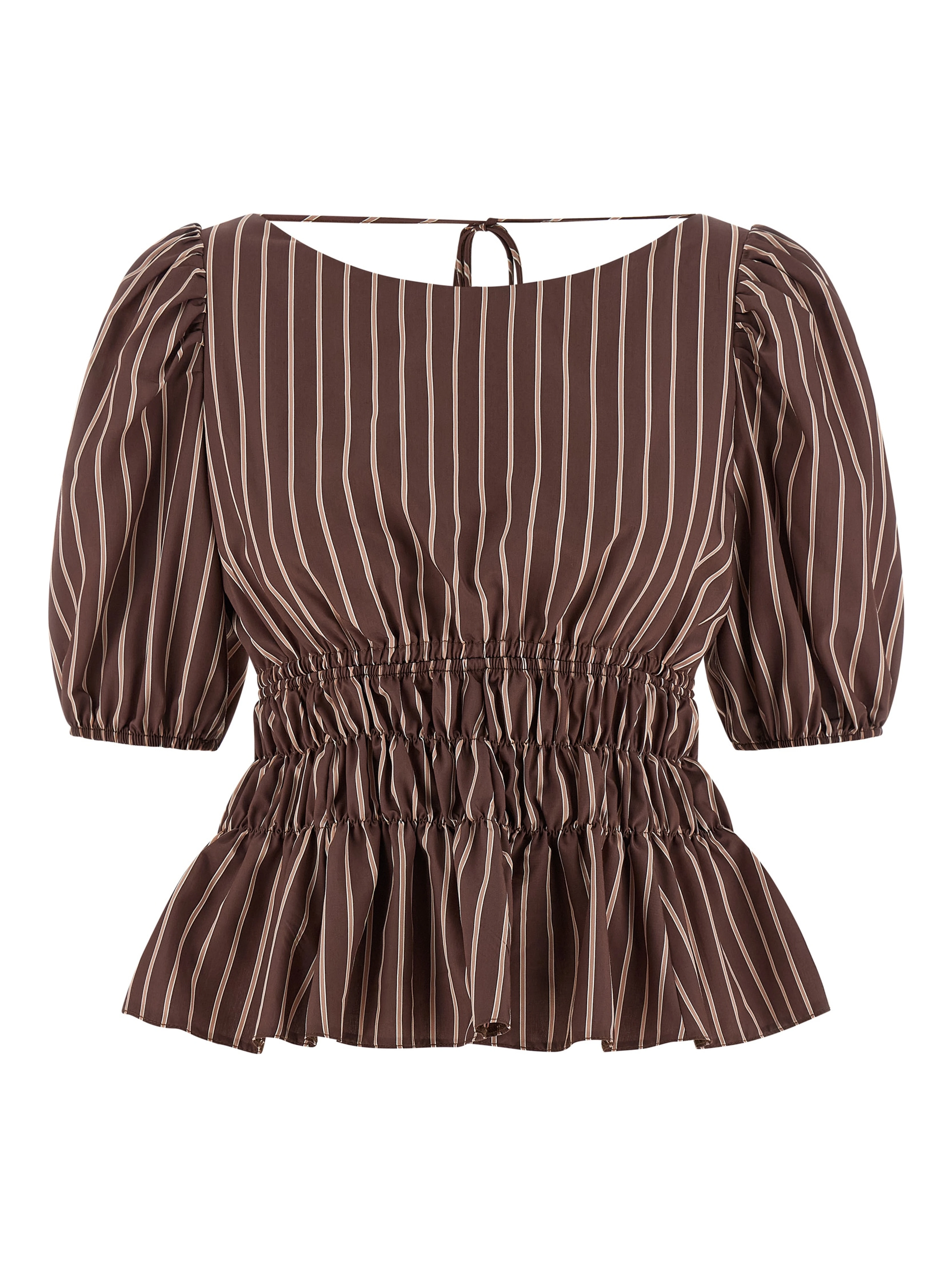Brown Viscose Pattern Shirt