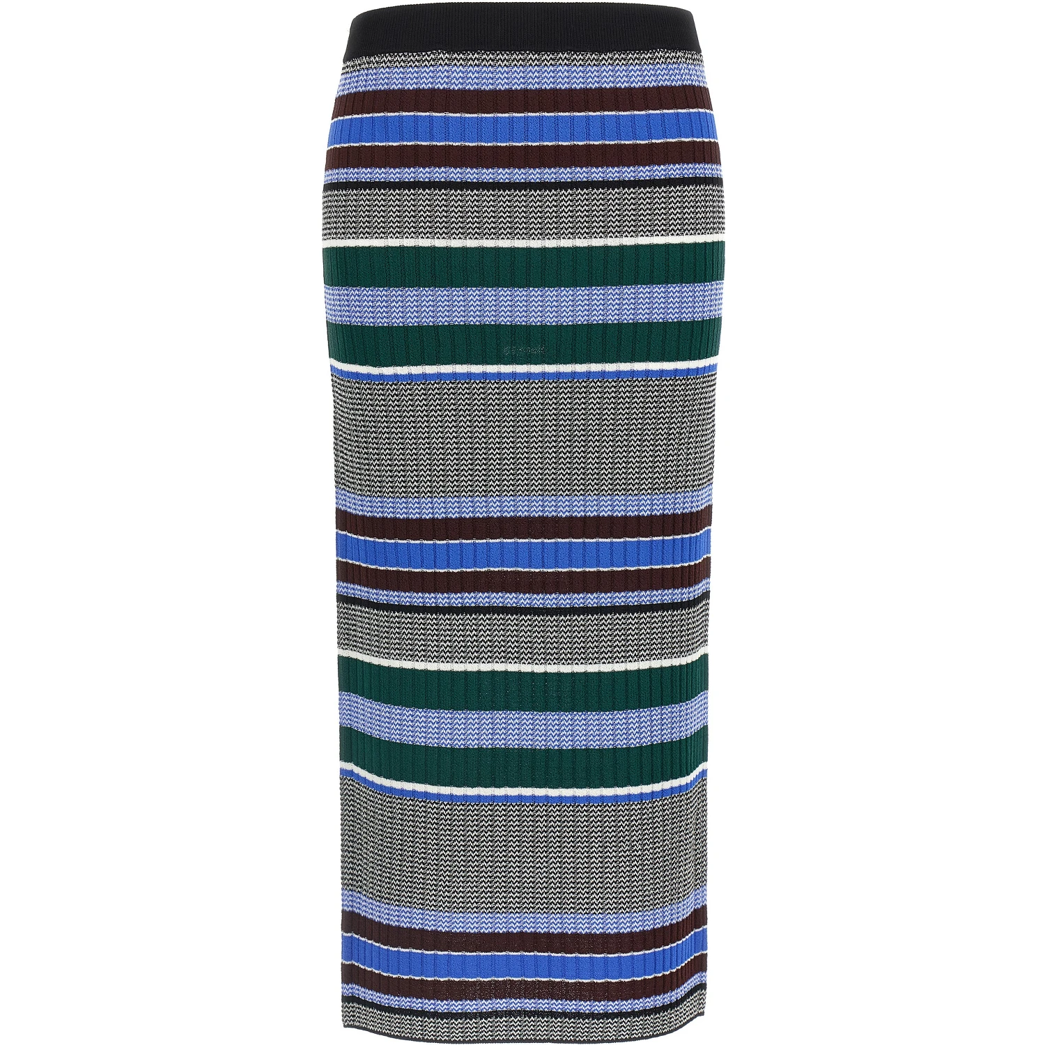 Multicolor Viscose Midi Skirt