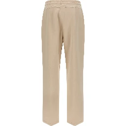 Beige Cotton Joggers (Workout Pants)