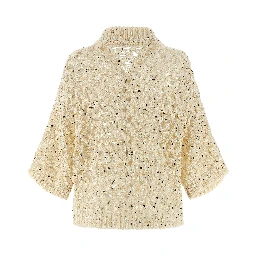 Beige Cotton Cardigan