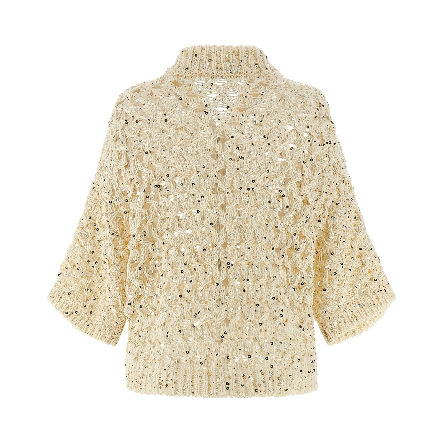 Beige Cotton Cardigan