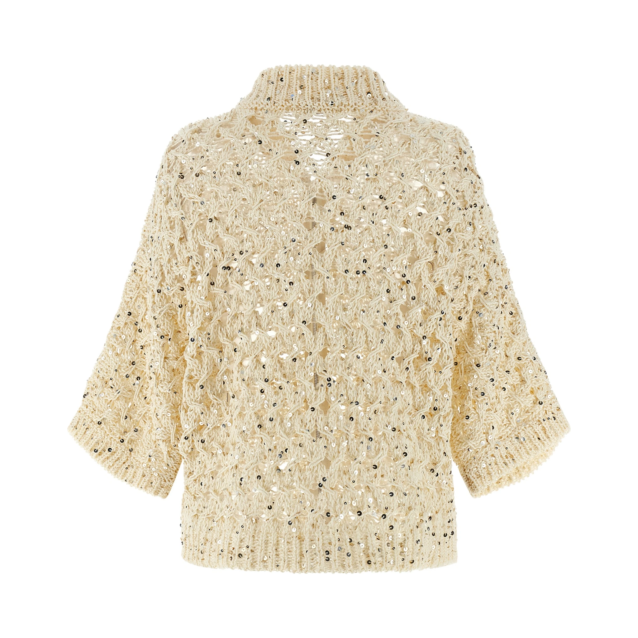 Beige Cotton Cardigan