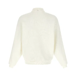 White Cotton Sweatshirt