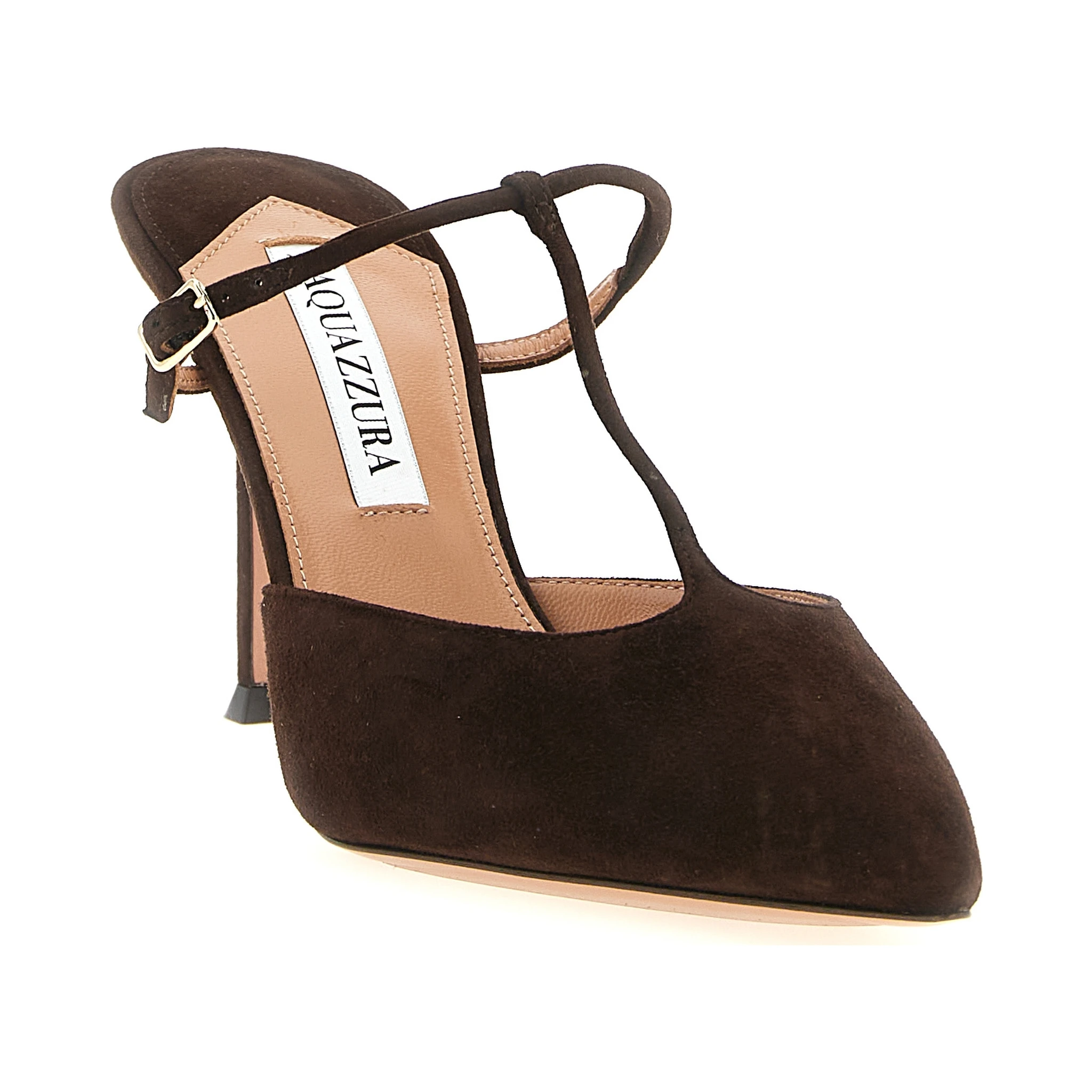 Brown Goatskin High Heel Pumps