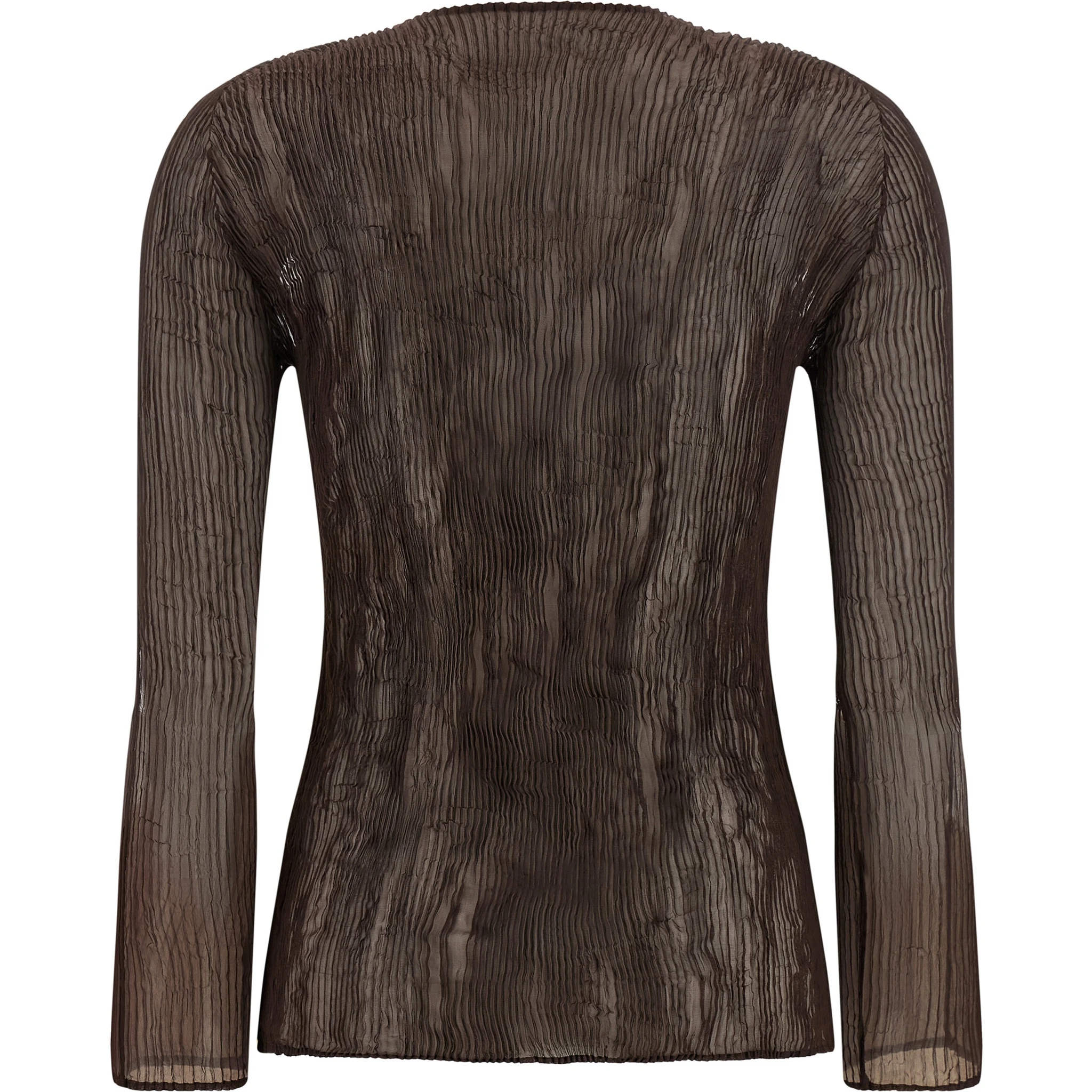 Brown Polyester Blouse