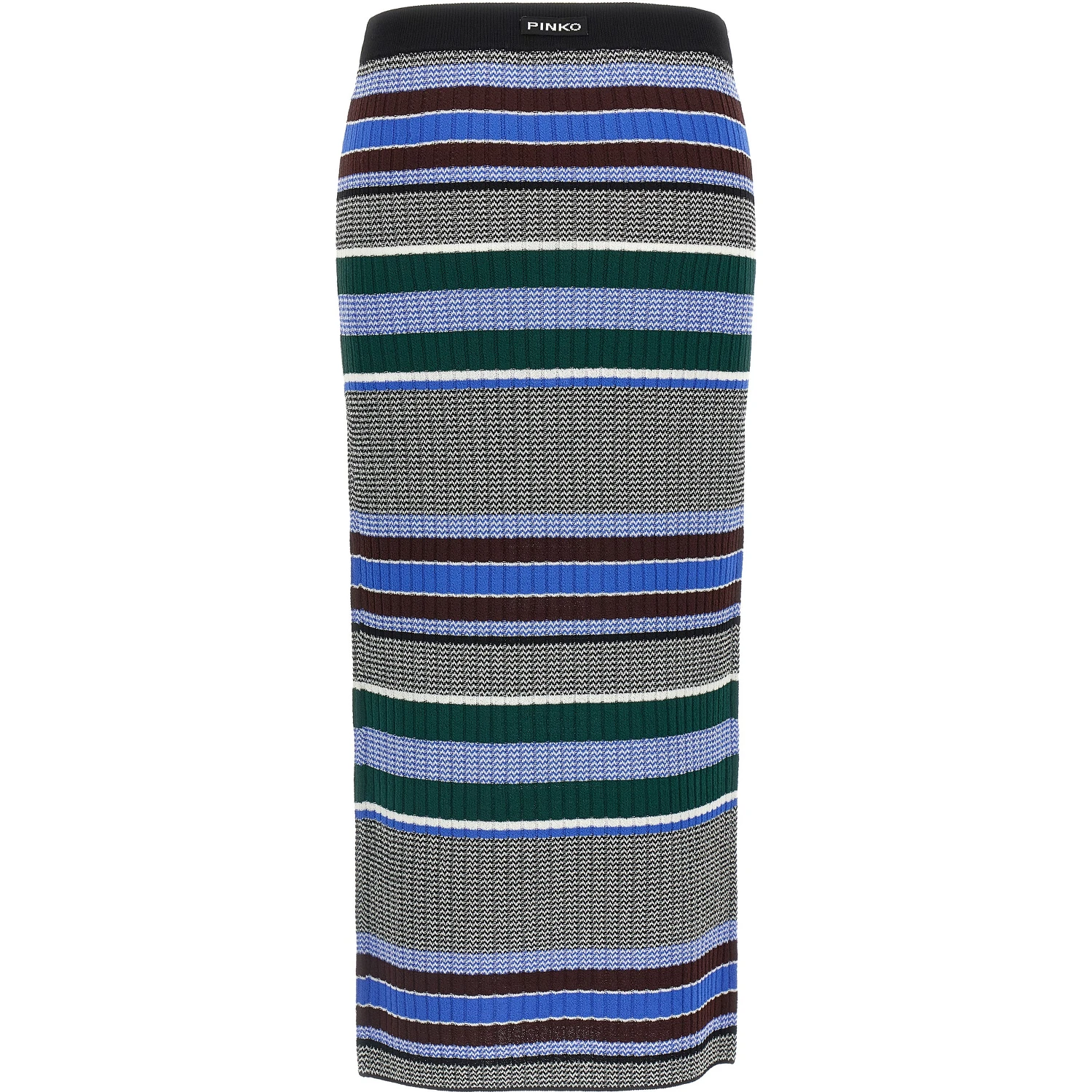 Multicolor Viscose Midi Skirt